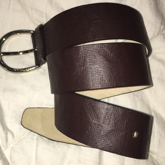 Michael Kors genuine leather brown logo belt M NEW